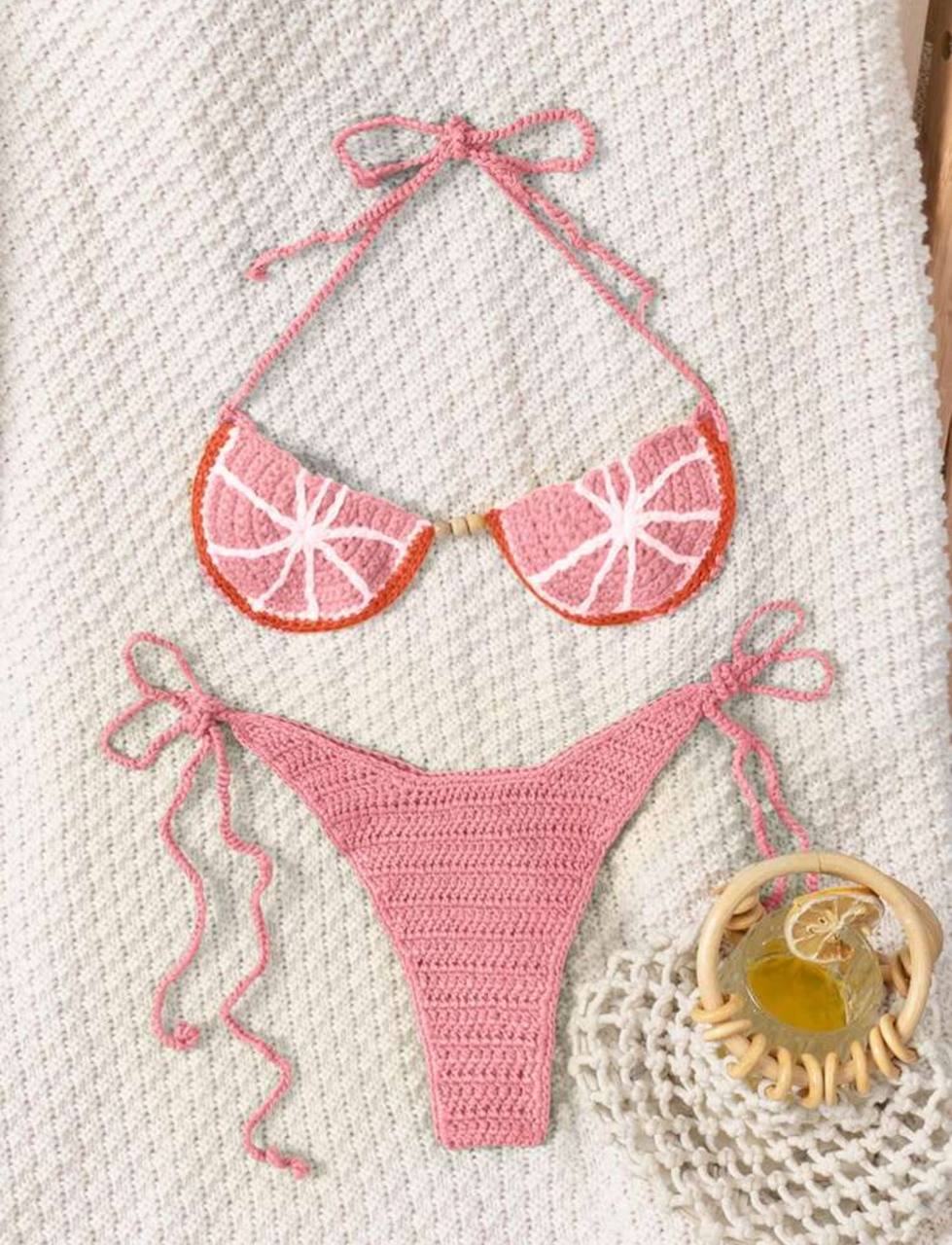 Crochet Bikini Set Top & Bottom