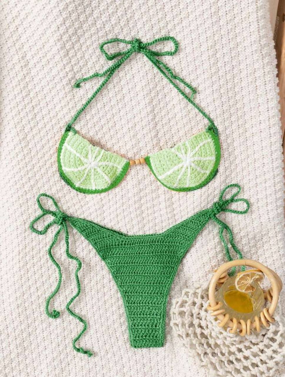 Crochet Bikini Set Top & Bottom