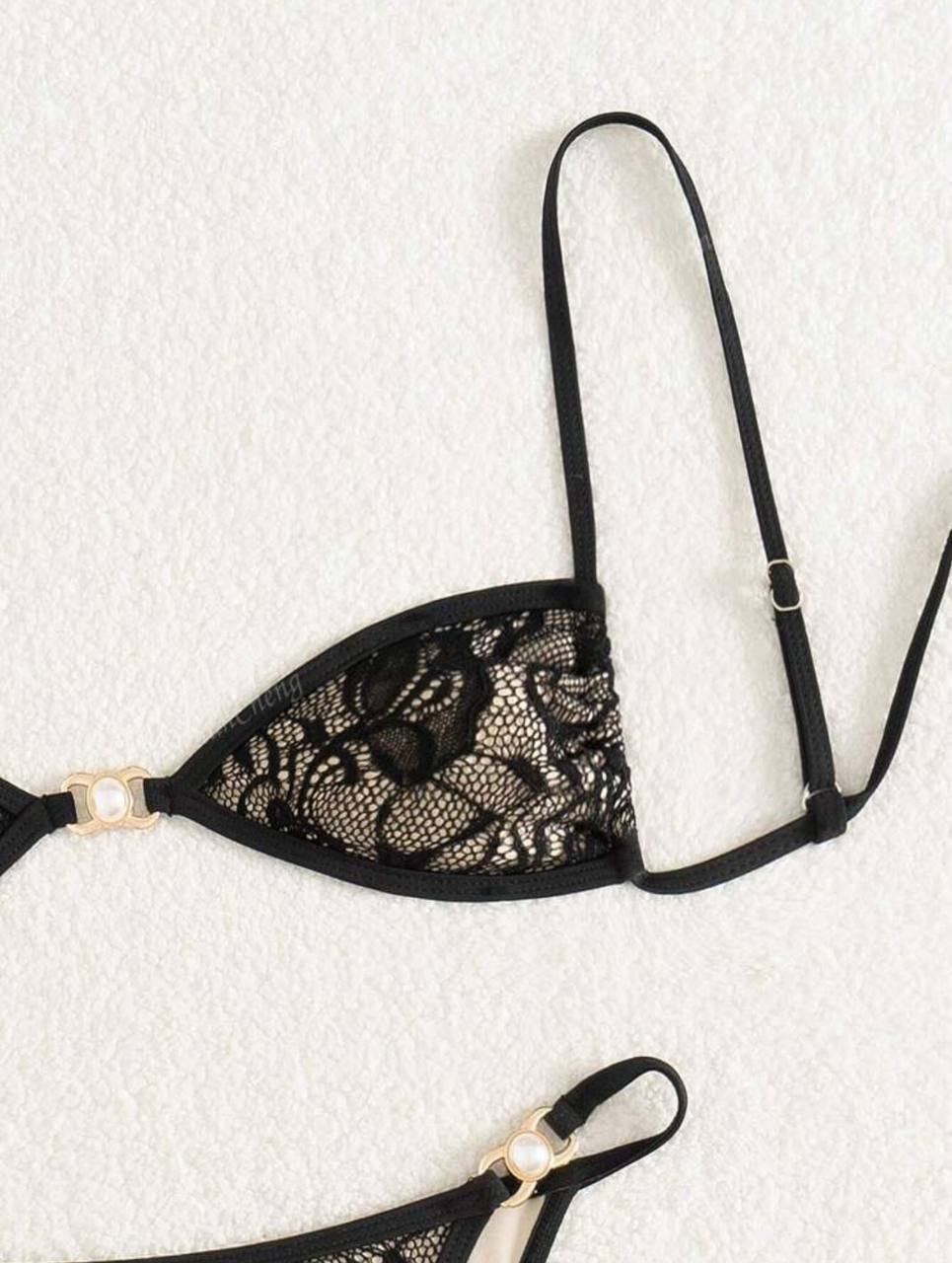 Lace Women Swimsuit Bikini Set