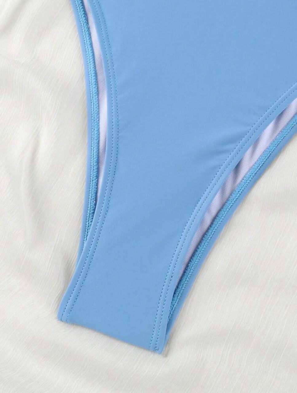 V-Neck One-Piece Swimsuit