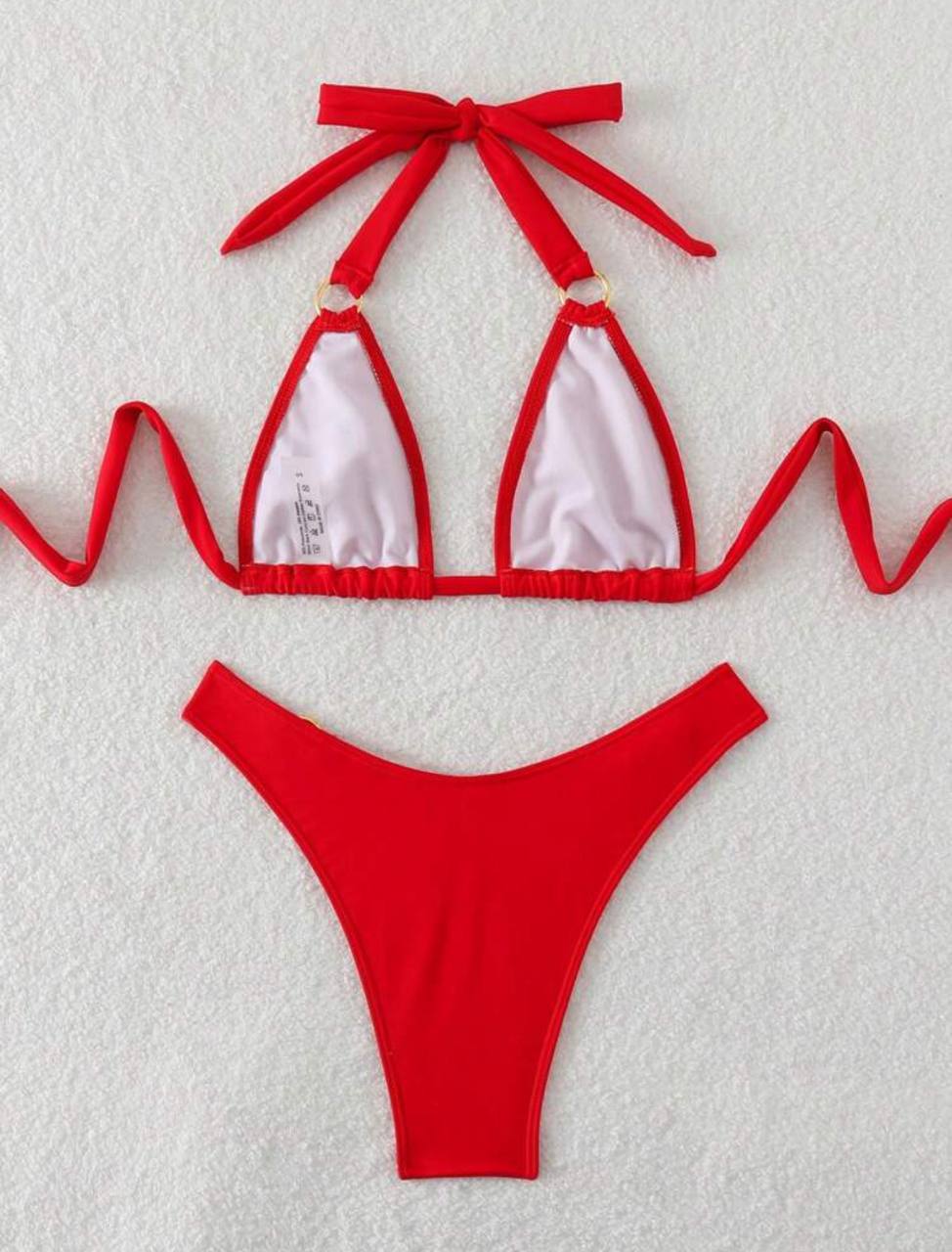 Women's Sexy Red Micro Bikini Set