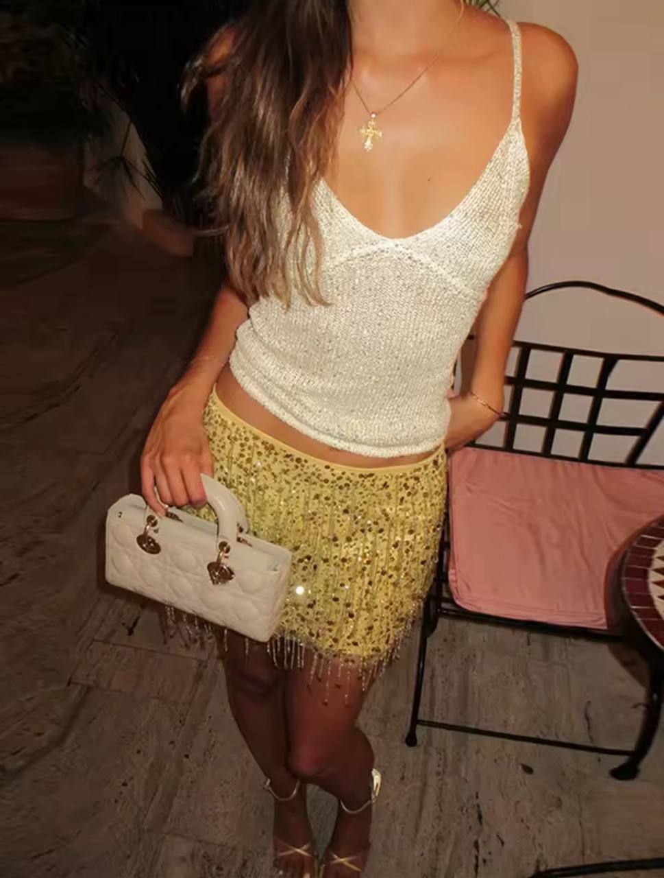 Skirt Sets Women Chic Beach Party Outfits