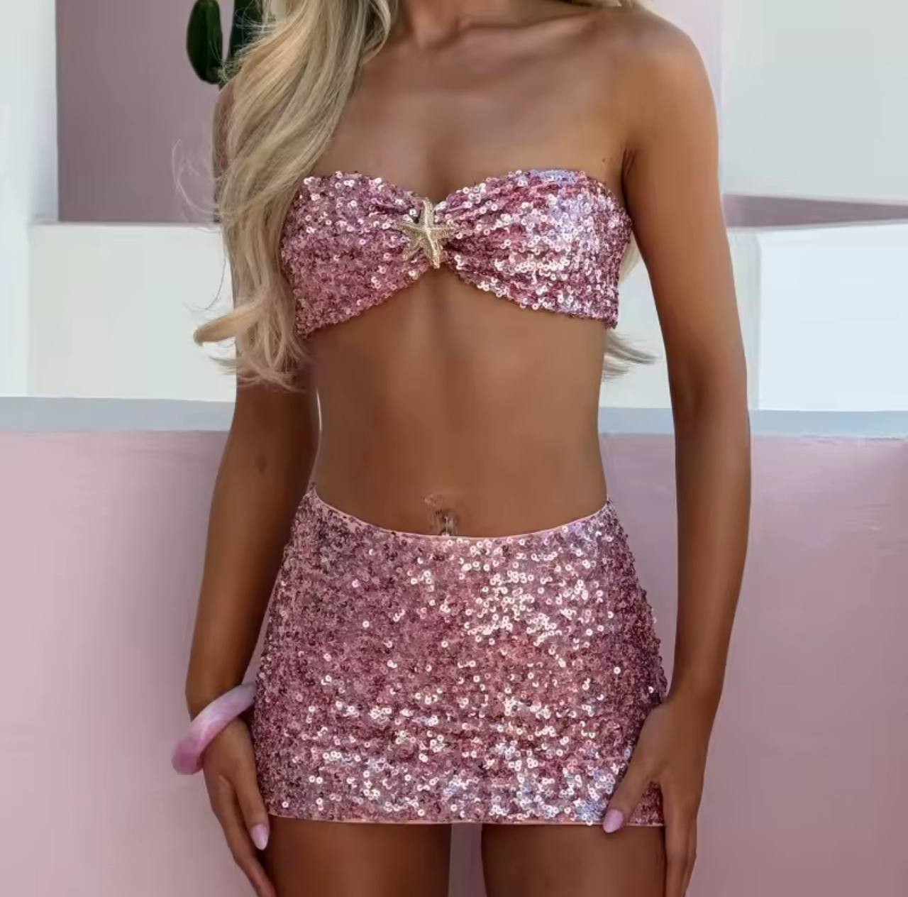 2 Pieces Skirt Set For Woman