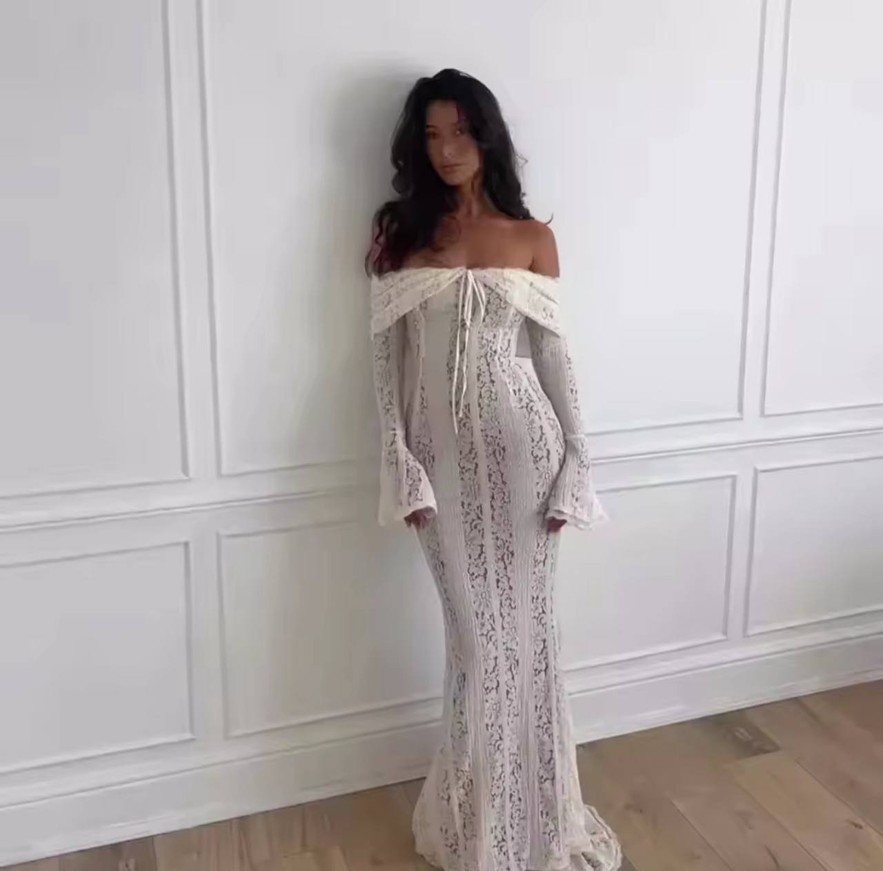 White Off The Shoulder Dress