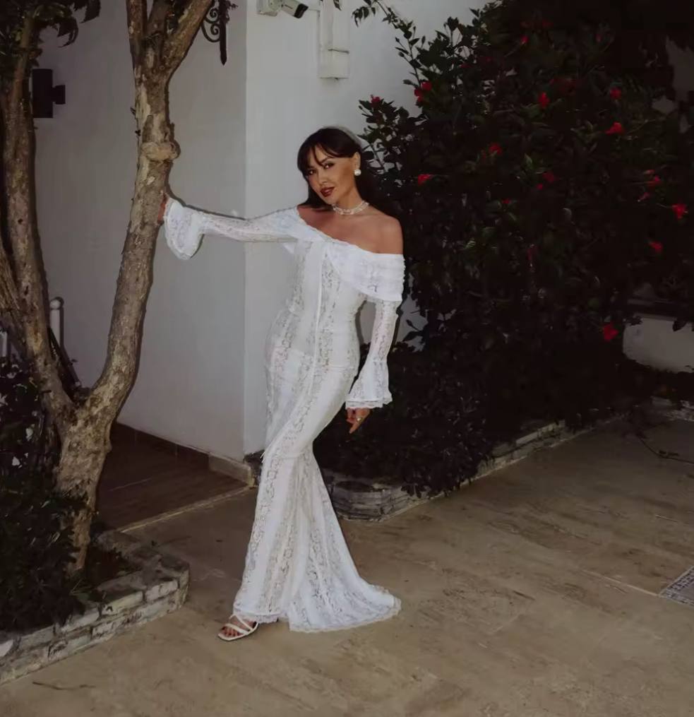 White Off The Shoulder Dress