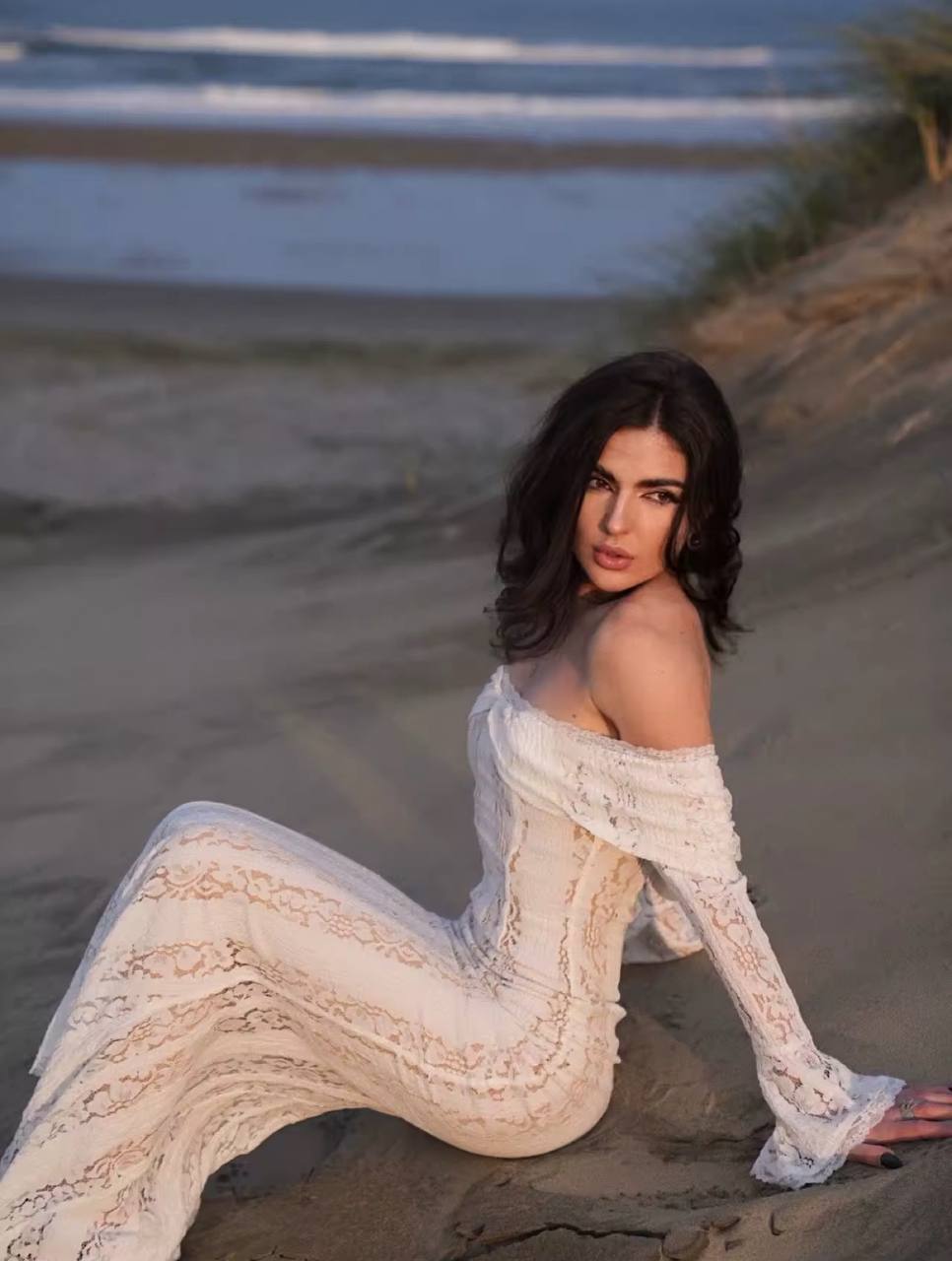 White Off The Shoulder Dress