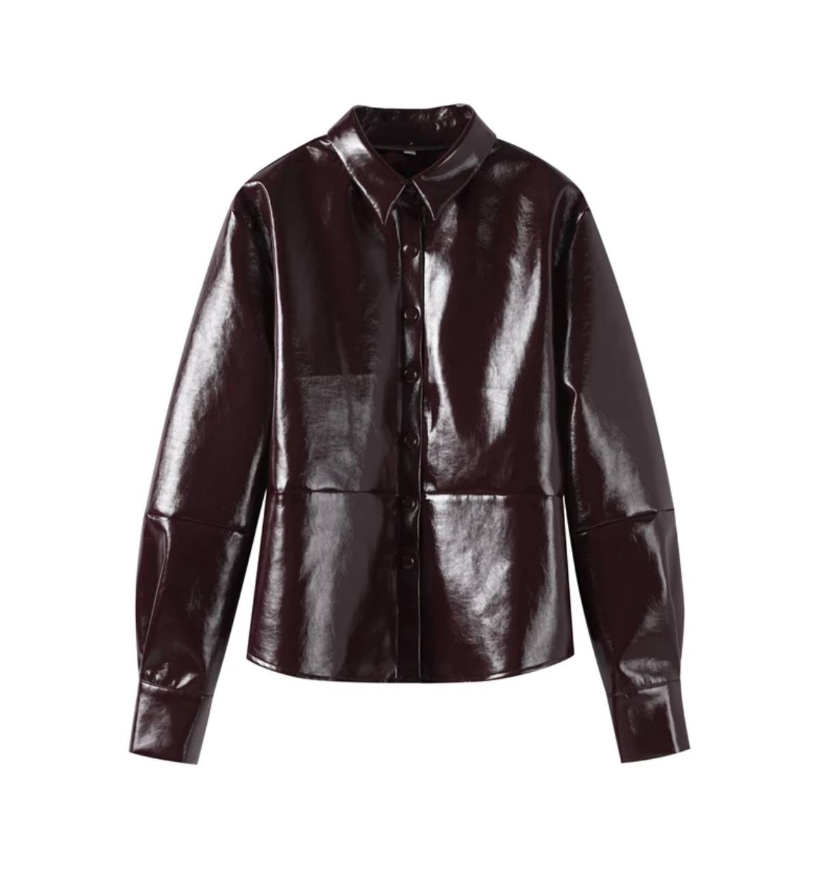 Elegant Women Leather Jacket Skirt Suit Turn Down Collar Single Breasted Female Coat High Waist Mini Skirts Lady Two Piece Sets