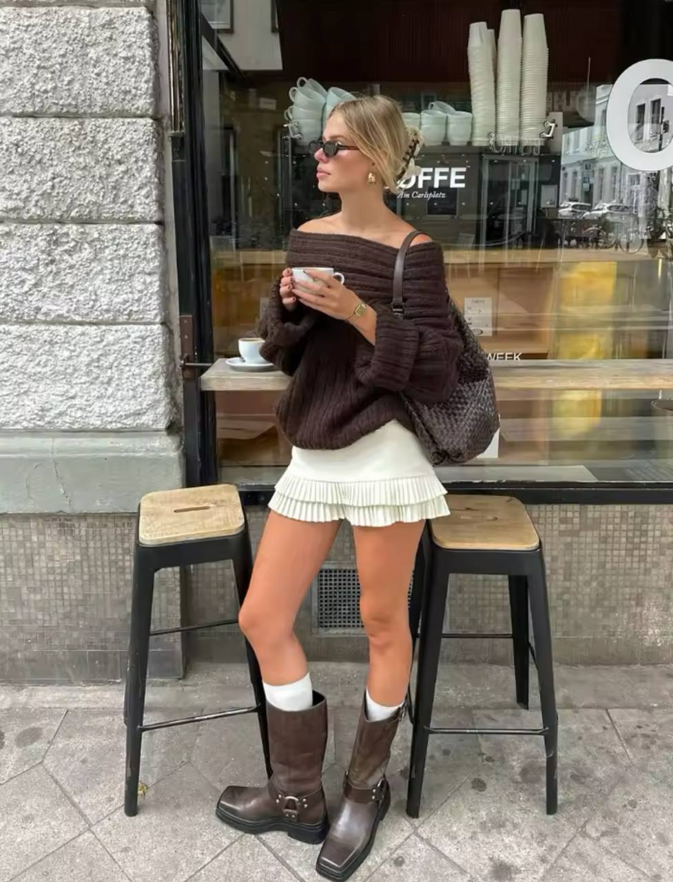 Women Sexy Solid One Neck Ribbed Sweater Fashion Off Shoulder Long Sleeve Knitted Pullover Lady Chic Street Knitwear