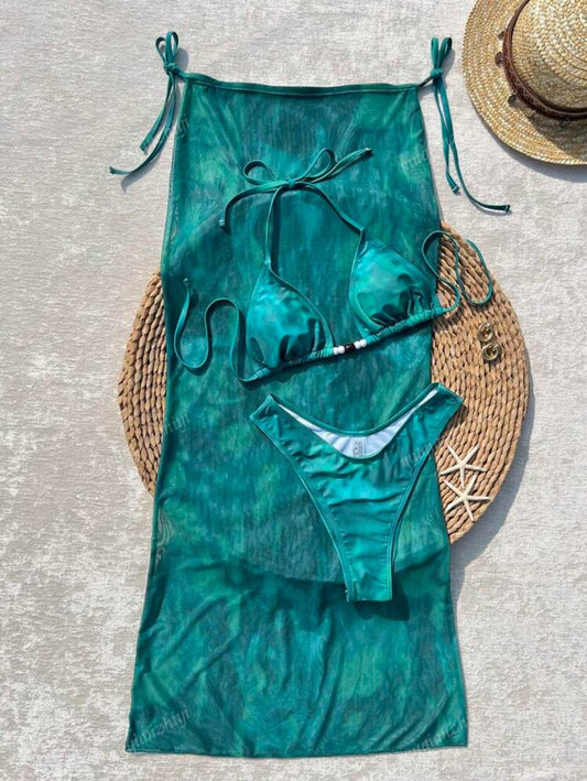 Skirted Halter Swimsuit for Women