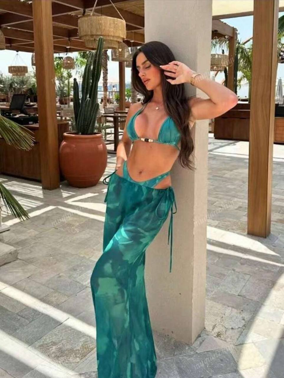 Skirted Halter Swimsuit for Women