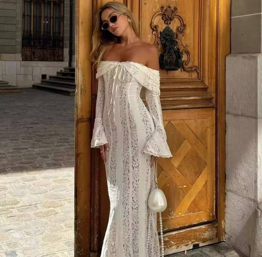 White Off The Shoulder Dress